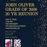 John Oliver Grads of 2006: 20 YR Reunion